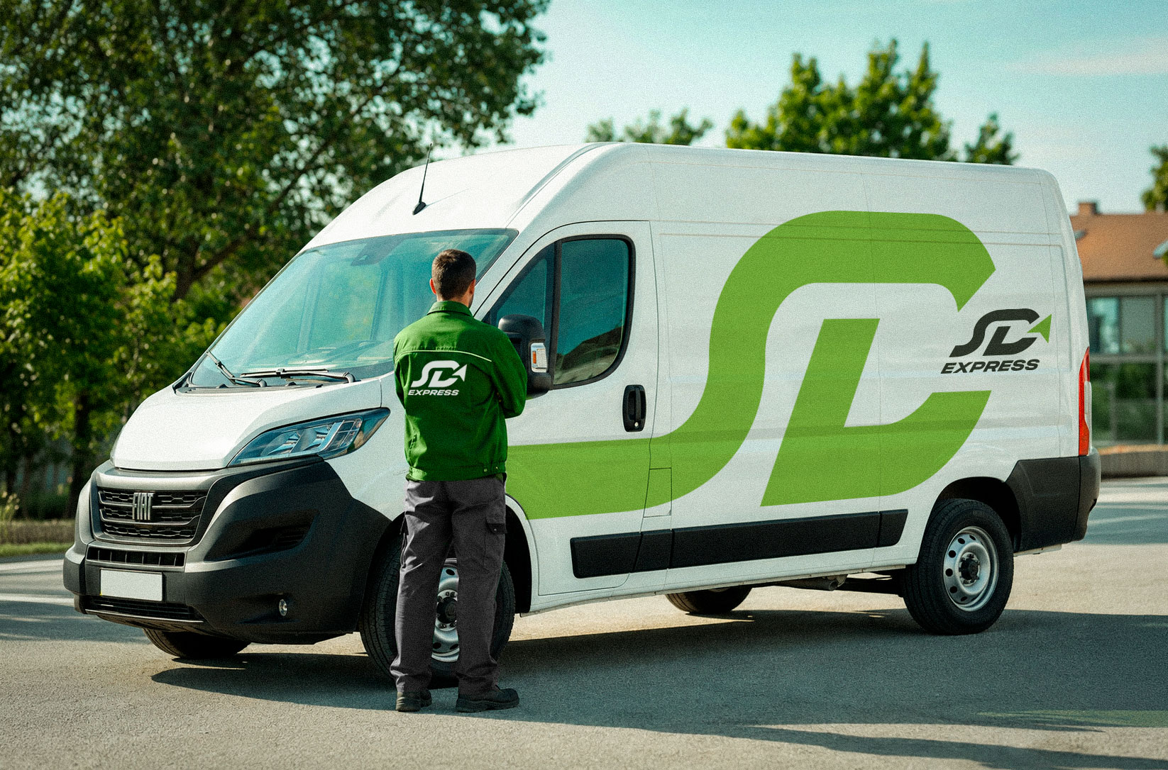 SD Express courier and van